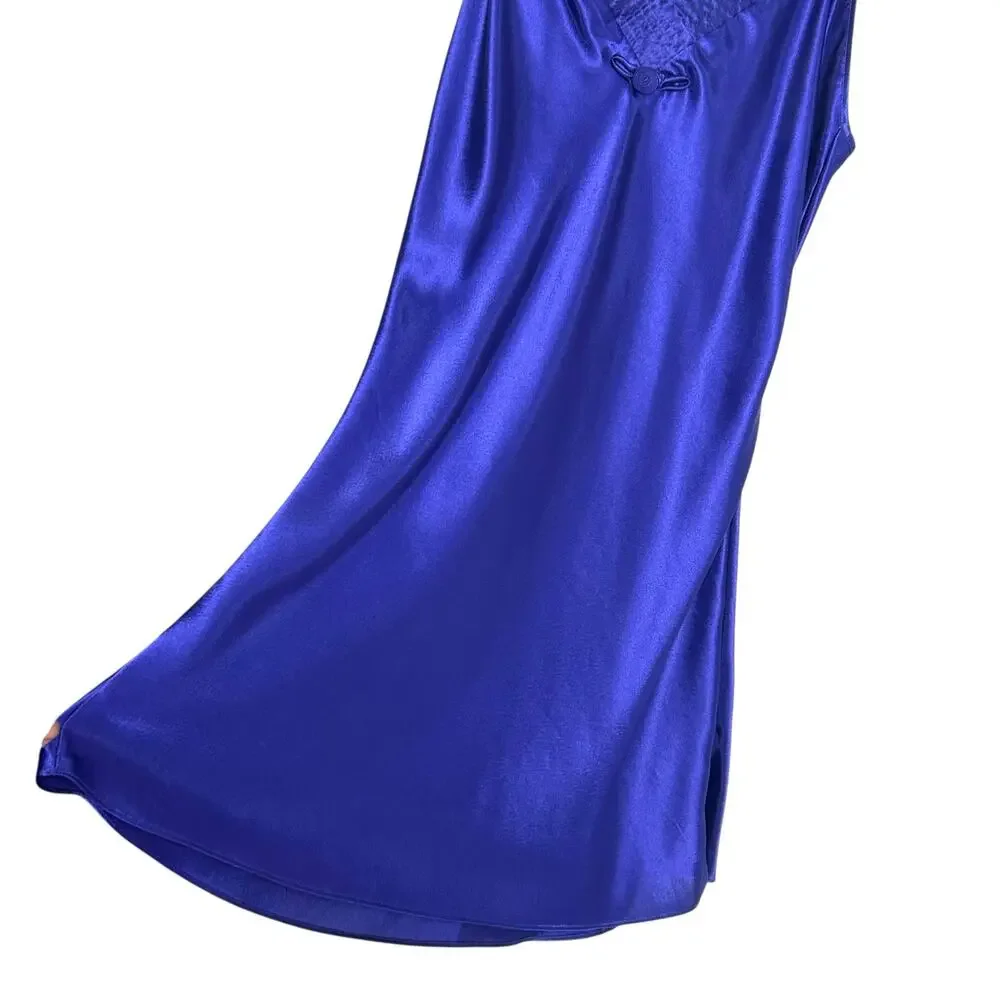 Vintage Purple Satin Slip Dress Size S